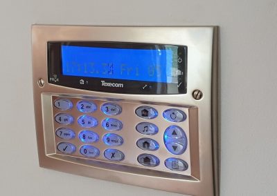 Satin Chrome Keypad Fitted In Cheshire