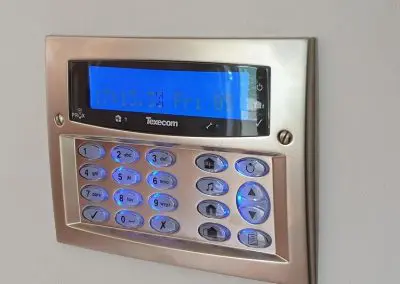 Satin Chrome Keypad Fitted In Cheshire